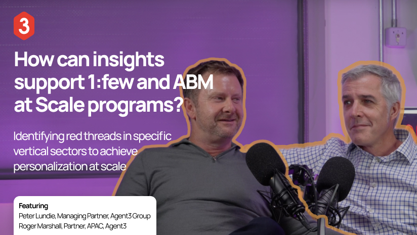 How can insights support 1:few and ABM at Scale programs?